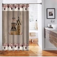 thumbnail image 5 of mvhsuoem Brown Birdhouse Polyester Shower Curtain, 72" x 72" Waterproof, 5 of 6