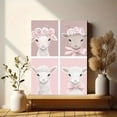 thumbnail image 6 of Cute Lambs Floral Wreath Canvas Print/Wall Art， Perfect for Nursery Decor， Bedroom Decor， Living Room Decor， Girl's Room Decor， and Farmhouse Decor., 6 of 8