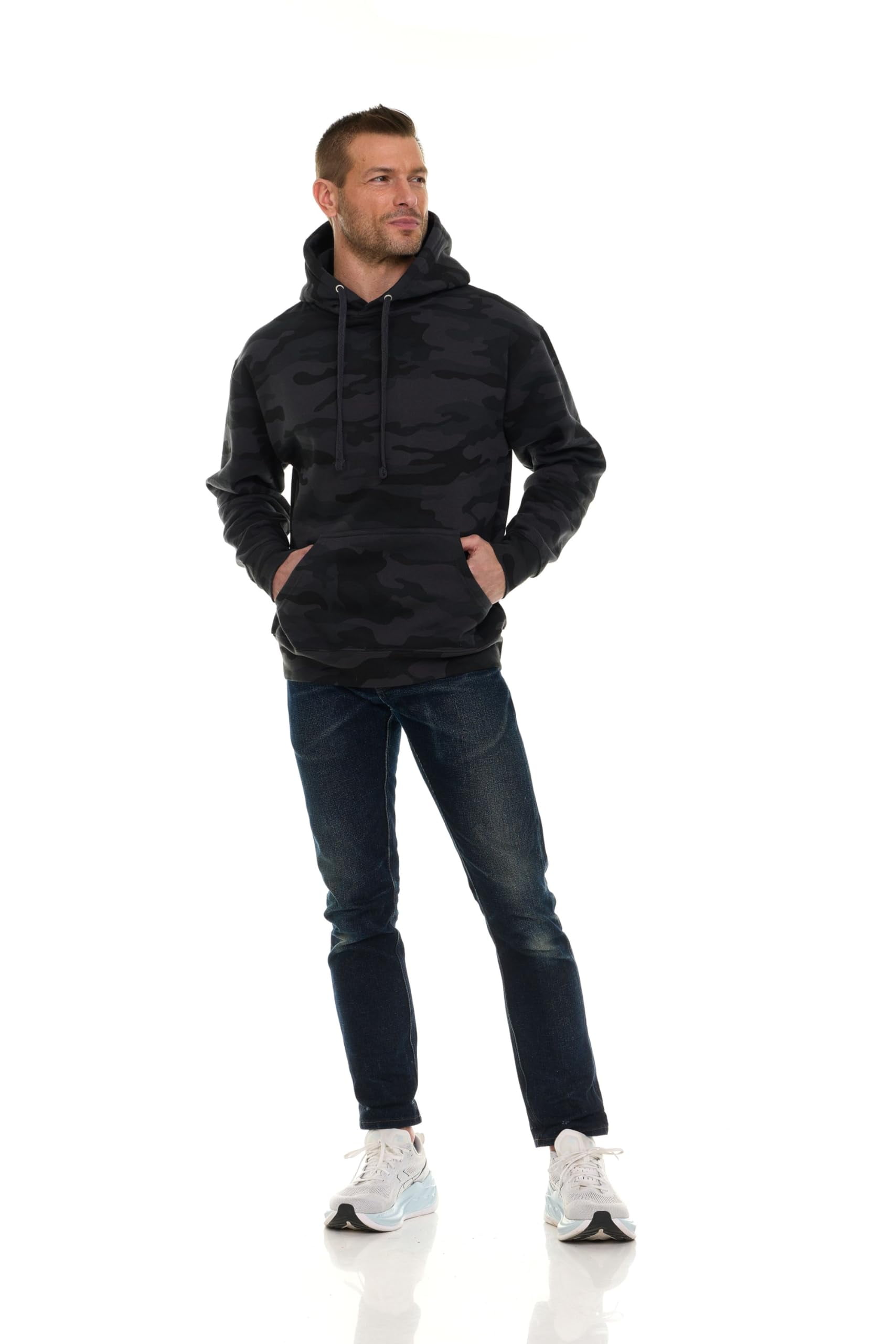 BILLIONHATS 3-Pack Men's Hoodie Sweatshirts - Cotton Blend, Bulk Hoodies (Assorted, Size 2XL)