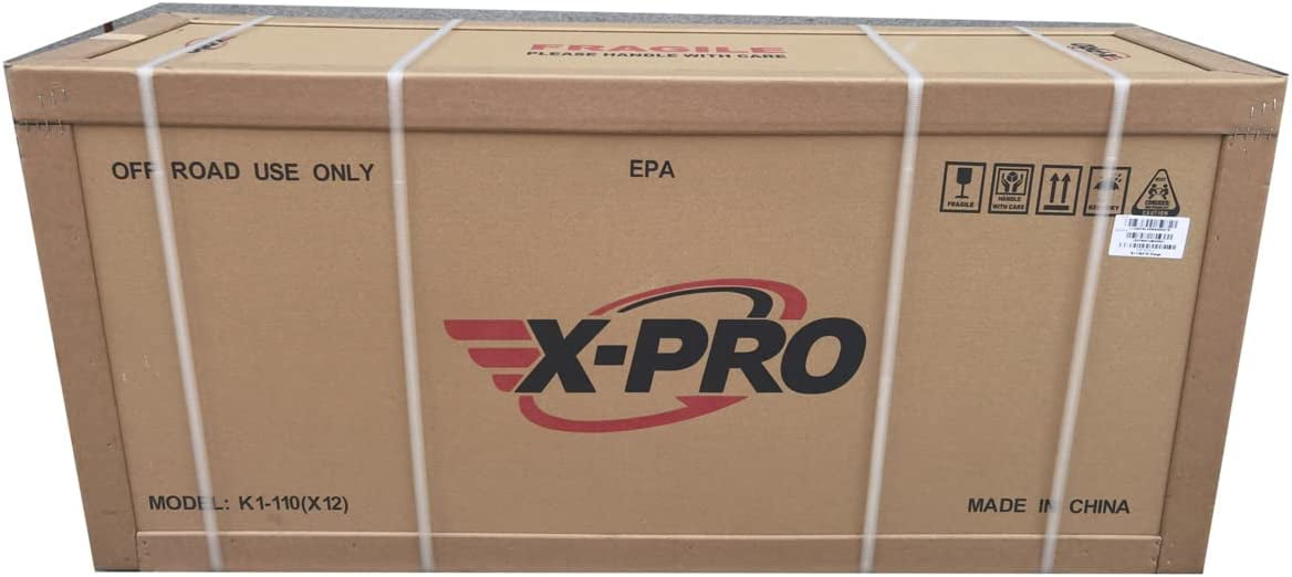 X-Pro Brand New 110cc Dirt Bike, Automatic Transmission Electric Start Chain Drive 12"/10" Wheels