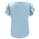 thumbnail image 4 of Camiseta de verano holgada y casual para mujer a la última: versátil, fácil de cuidar, perfecta para vaqueros y ocasiones especiales, 4 of 6