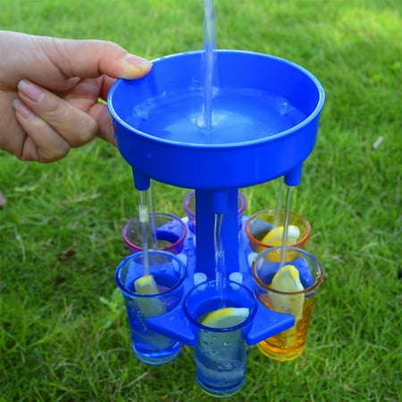 

Hadanceo Shot Pourer Multifunctional Food Grade 6 Heads Shot Dispenser Smooth Surface Useful for Restaurant