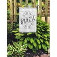 thumbnail image 2 of SIDONKU America Made in Brazil Stamp Symbol Authentic Badge Country Emblem Garden Flag Decorative Flag House Banner 28x40 inch, 2 of 2
