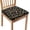 Colorful Xmas Lighting, variant on Leopard Square Dining Chair Cushion Covers Stretchy Chairs Seat Decorative Chair Slipcovers for Home Office Chairs Easy Install