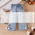 thumbnail image 6 of ZHANGDER Kids Girls Cute Y2K Baggy Jeans with Wide Leg High Waist Denim Pants Pockets, Blue 5 Years, 6 of 6
