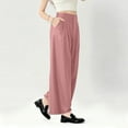 thumbnail image 5 of ShiShine Women's High Waist Palazzo Pants Fall Casual Wide Leg Trousers Loose Work Office Business Suit Pant Pockets, 5 of 7