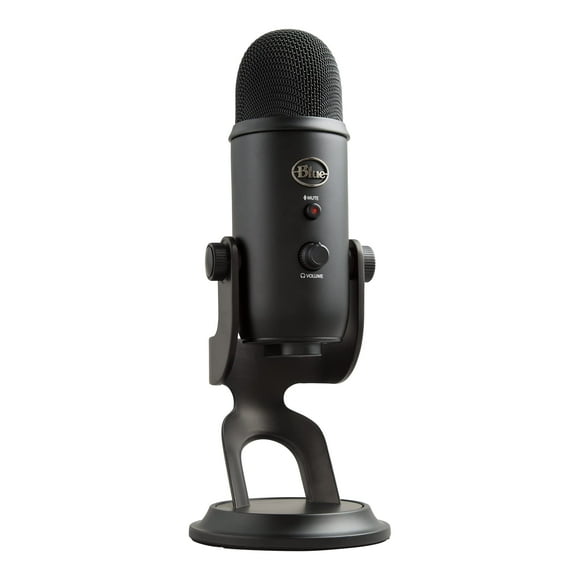 Micrófono USB Blue Yeti para grabación, streaming, juegos, podcasting en PC y Mac, micrófono de condensador para ordenador portátil o ordenador con efectos VO!CE azules, soporte ajustable, Plug and Pl