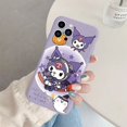 thumbnail image 1 of Phone Case for For Apple iphone 13 Pro Max 13Mini Girls Anti-drop Cartoon Cinnamoroll Kuromi Hello Kitty Silicone Printed Cover ZR, 1 of 7