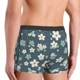 thumbnail image 3 of Uemuo Blue Flower Pattern Men's Boxer Briefs,Trunk Anti-Chafing,Comfortable, Durable, and Stylish Underwear-Medium, 3 of 9