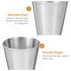 thumbnail image 4 of WORGEOUS 12pcs vasos de chupito de acero inoxidable vaso portátil para beber bebidas espirituosas vasos de vino sostenedor de salsa (30 ml), 4 of 5
