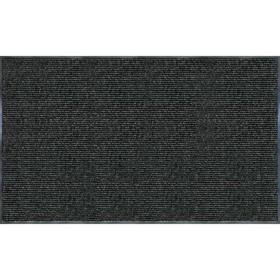 Enviroback Charcoal 60 in. x 36 in. Recycled Rubber/Thermoplastic Rib Door Mat