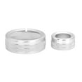 thumbnail image 2 of 2Pcs Aluminum Alloy Multimedia Control Center Knob Ring Trim Fit for Alfa Romeo Giulia/Stelvio 2020Silver, 2 of 7