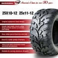 Wanda ATV/UTV Tires 25x10-12 Front & 25x11-12 Rear /6PR High Wanda ATV/UTV Tires 25x10-12 Front & 25x11-12 Rear /6PR High