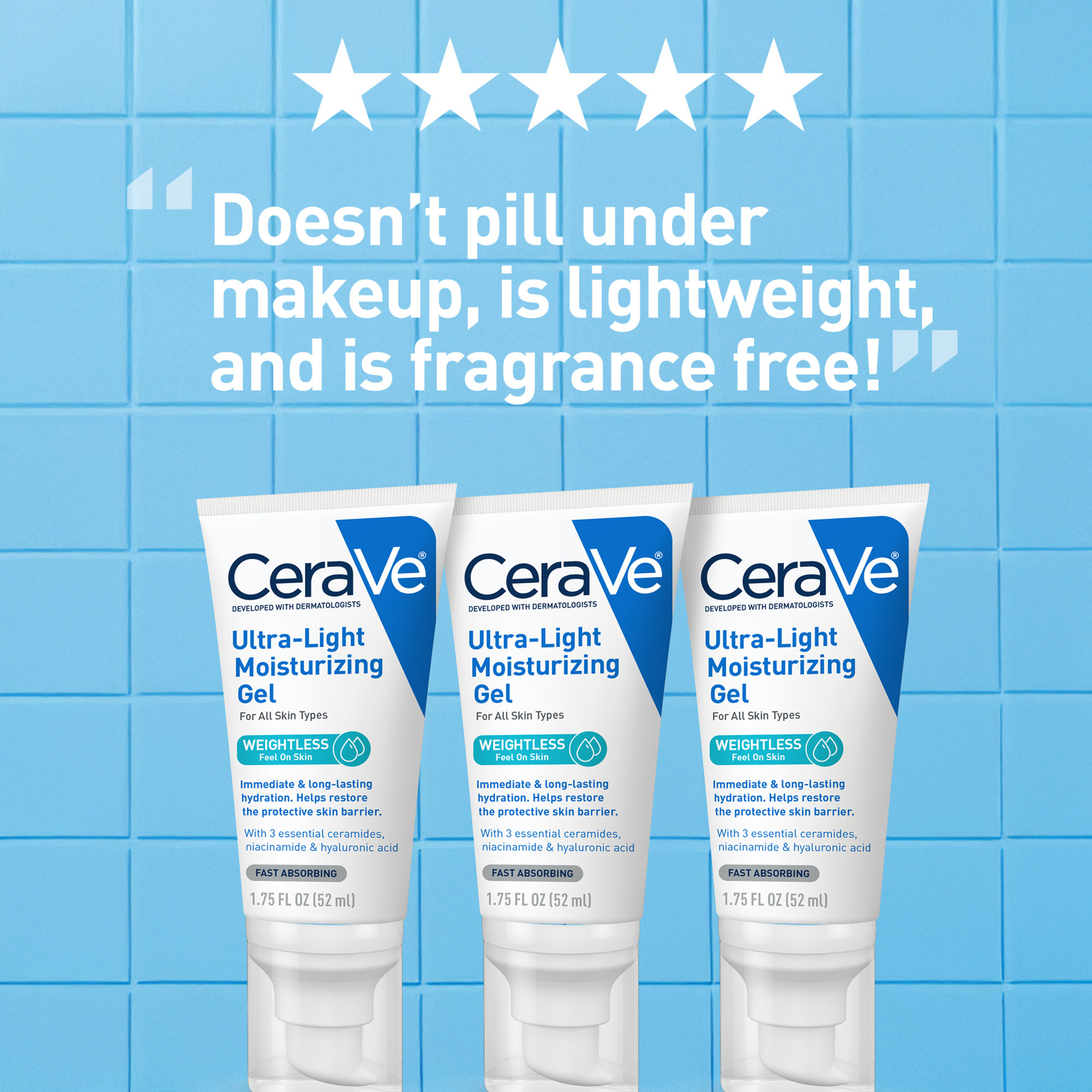 CeraVe Ultra-Light Gel Facial Moisturizer photo 6