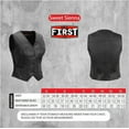 thumbnail image 3 of First Mfg Co - Sweet Sienna - Women's Motorcycle Biker Riding Black Leather Vest - Extra Large - Stretch Panels, 3 of 3