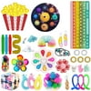 Awoscut Fidget Packs Keyboard Rainbow Sensory Pop Toys Pack with Tube Spring Pad Ball Dimple Spinner Figet Stress Relief Toys