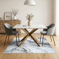 thumbnail image 3 of ODIKA 5'x7' Black Veined Contemporary Pile Washable Area Rug Flowing Veins Motif Smooth Flat Surface Ornamental Easy Care, Non-Shedding, Pet Friendly, for Small Living Room, Bedroom, 3 of 7