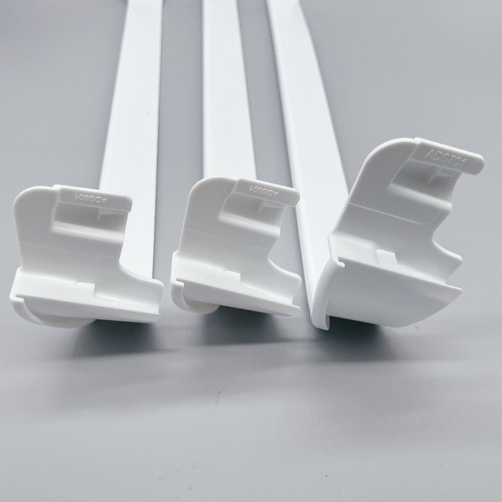 Permanent ABS Refrigerator Door Shelf Replacement Direct current Multiple Models 3/4" Height 4 " Depth White Planner Rack
