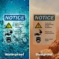 thumbnail image 5 of (2 Pack) Flu Symptoms OSHA Notice Sign 18 Inch X 24 Inch Vinyl Label Decal Sticker Weather Resistant, UV Protected for Workplace, Business, and Construction Site, Made in the USA, 5 of 7
