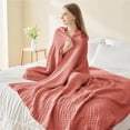 thumbnail image 4 of Muslin Throw Blanket for Adults, Breathable Summer Throw Blanket, All Seasons Cotton Gauze Blanket, Soft Pre-Washed Couch Blanket, Lightweight Muslin Throw Blanket, Gentle Cotton Blanket for Home, 4 of 6