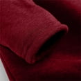 thumbnail image 6 of ManxiVoo Women's Mock Neck Thermal Lined Pullover Sweatshirt Cozy Winter Long Sleeve Casual Comfort Wear M Size Wine, 6 of 7