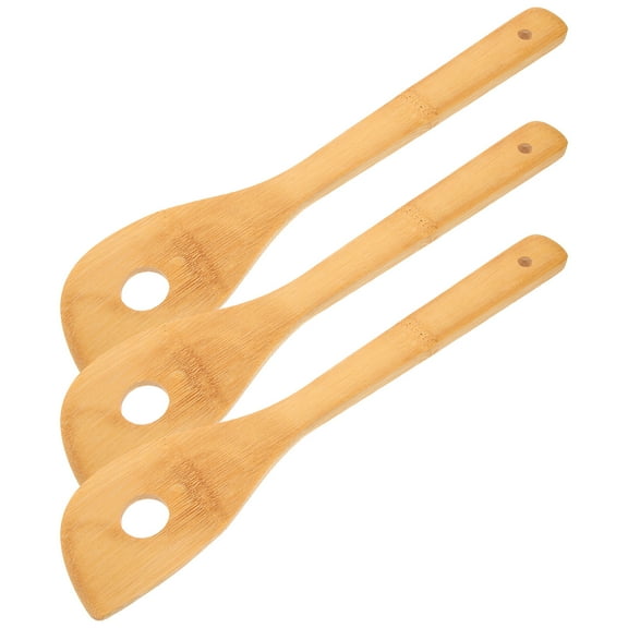 WHAMVOX  3 PCS Stir-mixed Wooden Egg Beater Cocktail Stirrers for Drinks Bamboo 30.00X6.00X0.50CM