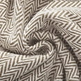 thumbnail image 3 of Americanflat 50x60 Throw Blanket, 100% Cotton with Fringe, Khaki and Beige Herringbone, all seasons blanket, 3 of 5