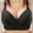 Black, variant on Patlollav Womens Solid Color Comfortable Hollow Out Perspective Bra Underwear No Rims