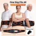 thumbnail image 4 of Comfytemp Cordless Heating Pad with Vibrating Massage for Back Discomfort, Battery Power Waist Belt, Orange Black, 4 of 9