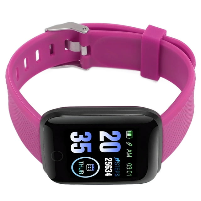 116 Plus Smart Watch for Men Women with 1.3 Inch TFT Color Screen, Fitness Watch with Step Counter, Calories, Exercise Mode, Call Reminder, Message Reminder, Calculator, Alarm