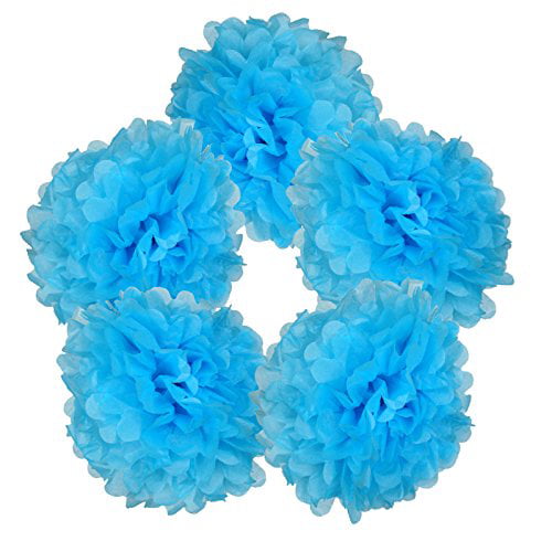 3pcs 6/8/10 Inch Tissue Paper Pom Poms Pompom Flower Balls Hanging Wedding Decor 
