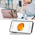 thumbnail image 2 of Allytechgroup Wallet Case for Apple iPhone 8 Plus/7 Plus, RFID Blocking Crossbody Shoulder Strap Hand Wrist Cards Holder Ring Stand Bumper Drop Protection Phone Case for Girls Women, Rosegold, 2 of 9