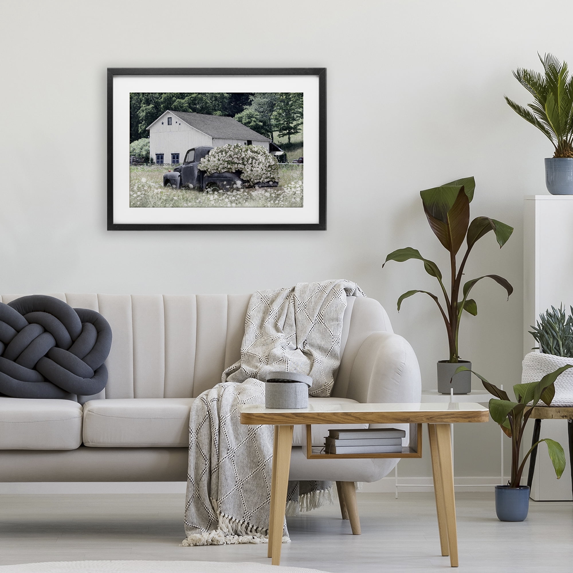 Stupell Industries Bed Full Of Blossoms Black Framed Print Under Glass, design by Lori Deiter