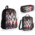 thumbnail image 2 of 3PCS Wres-Tler W-W,E Backpack Set With Front Pocket Large Capacity Bookpacks With Lunch Box Pencil Case Backpack Set, 2 of 6