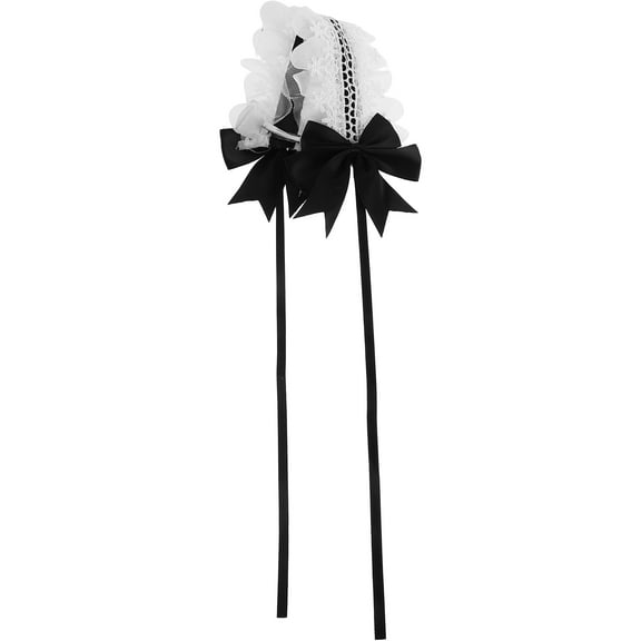 Masteelf Lolita Headband Lace Bow Hair Band Cosplay Headwear Bowknot Cute Hair Band Party Hair Accessories for Women Girls