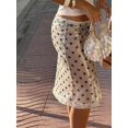 thumbnail image 4 of Women's Summer Sheer Bodycon Mini Skirt with Elastic Waist, 4 of 7