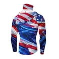 thumbnail image 4 of Independence Day Sun Protection Cycling Fishing Shirts for Men UPF 50+ Long Sleeve Hoodie with Face Mask UV Rash Guard Quick Dry Hiking Shirt, 4 of 4