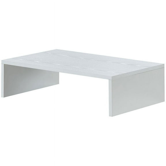 Pemberly Row 23" Wooden TV Monitor Stand Riser in White