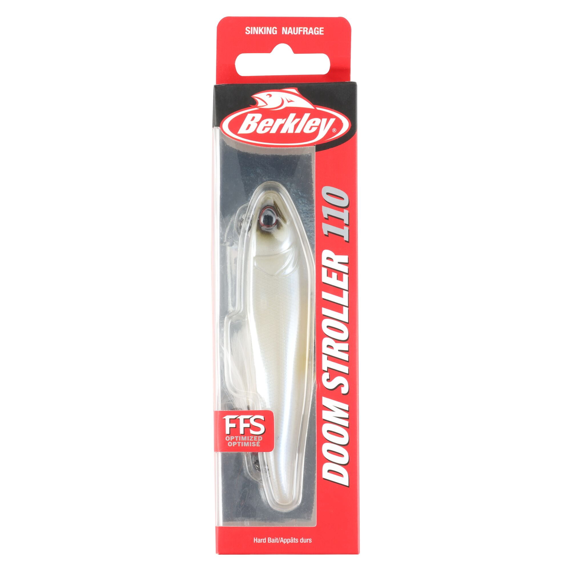 Berkley Doom Stroller Fishing Lure, 4.3 in, French Pearl (1-count)