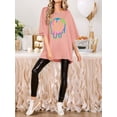 thumbnail image 5 of ZXSXSY Graphic Print Loose Tops for Women Short Sleeve Crew Neck Oversized Tee Shirts, 5 of 7