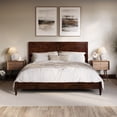 thumbnail image 2 of Berkshire King Wood Low Profile Platform Bed in Walnut, 2 of 13