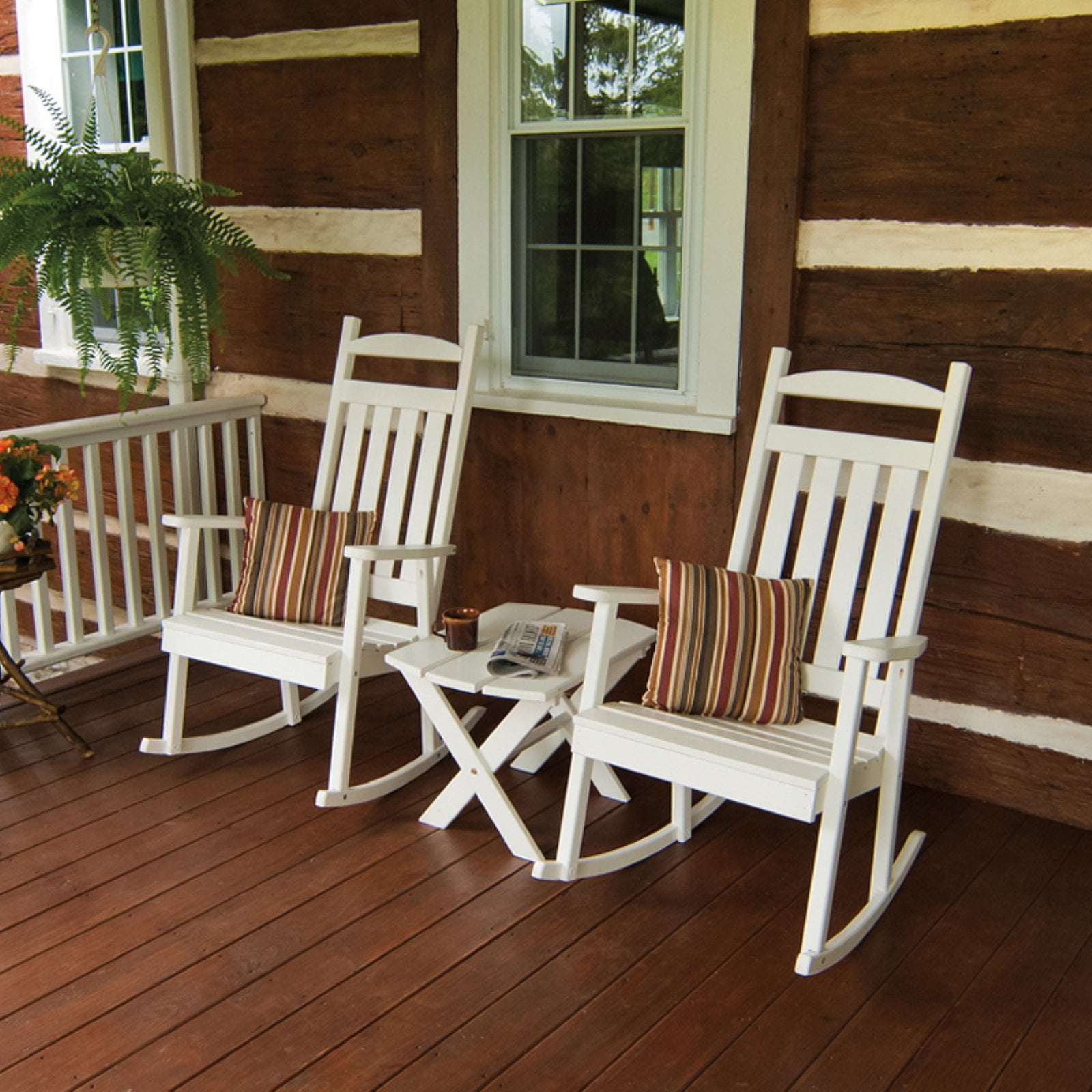 A&L Furniture Co Amish-Made Pine Classic Porch Rocker Available in 18 Finishes 