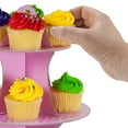 thumbnail image 3 of Pink Polka Dot 3 Tier Cupcake Stand, 14in Tall by 12in MPAR-501, 3 of 6