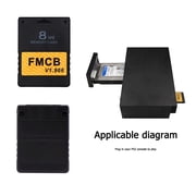 PS 2 Memory Card, Memory Card High Speed for PS2 Console Games Accessories Free McBoot v1.966 Memory Card for PS2 FMCB Extended Card Saver (8MB)