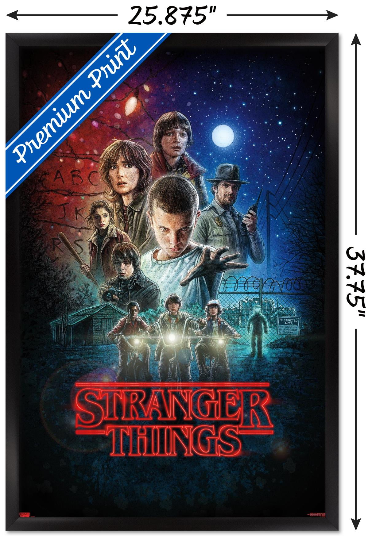 24X36 Netflix Stranger Things - One Sheet Wall Poster, 24" x 36" Framed