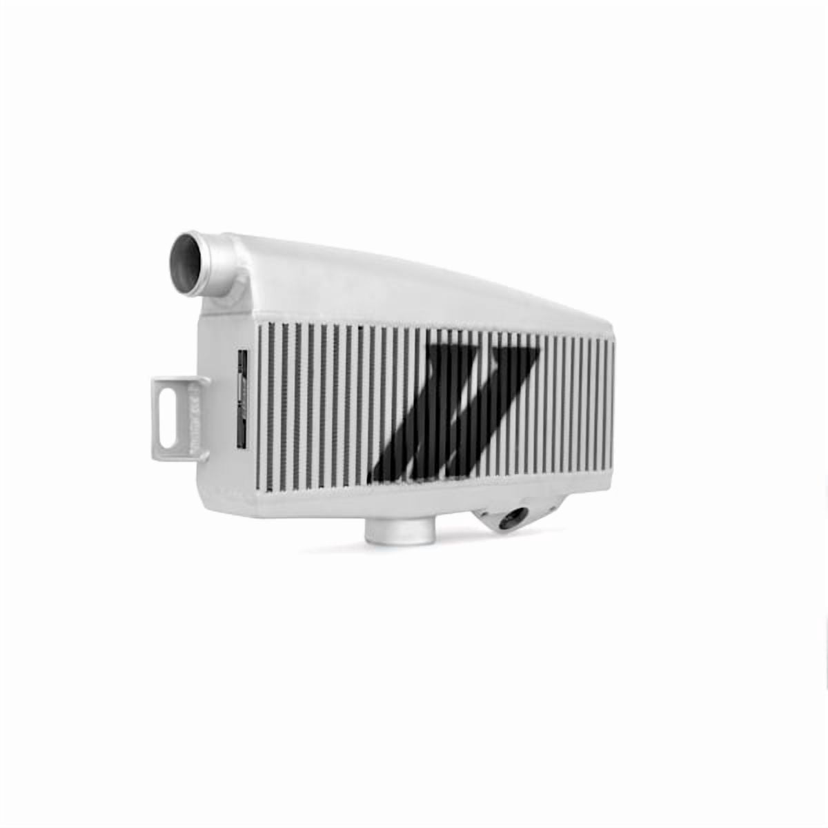 Mishimoto MMTMIC-WRX-01SLBL Top-Mount Intercooler Compatible With Subaru WRX/STI 2001-2007 Silver Cooler, Blue Hose