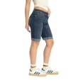 thumbnail image 2 of Jordache Women's High Rise Relaxed Bermuda Denim Shorts, Sizes 2-22, 2 of 6