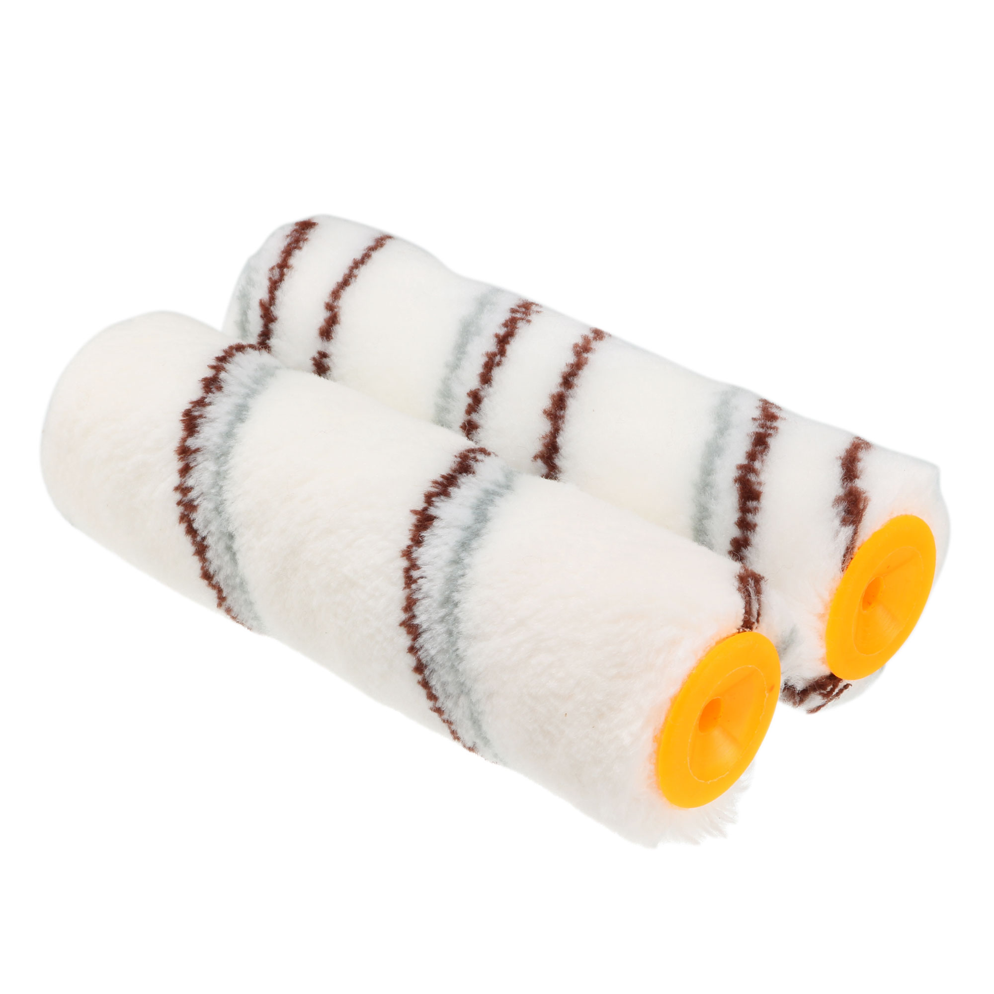 6 Inch Home Wall Mini Fiber Paint Roller Cover Nap 1/4" Hole Diameter 2 Pcs