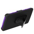 thumbnail image 3 of LG G6 Case, Mignova Rugged Plastic Heavy Duty Armor Holster Defender Full Body Protective Hybrid Case Cover with Kickstand and Belt Swivel Clip for LG G6 2017 Release (Purple), 3 of 5