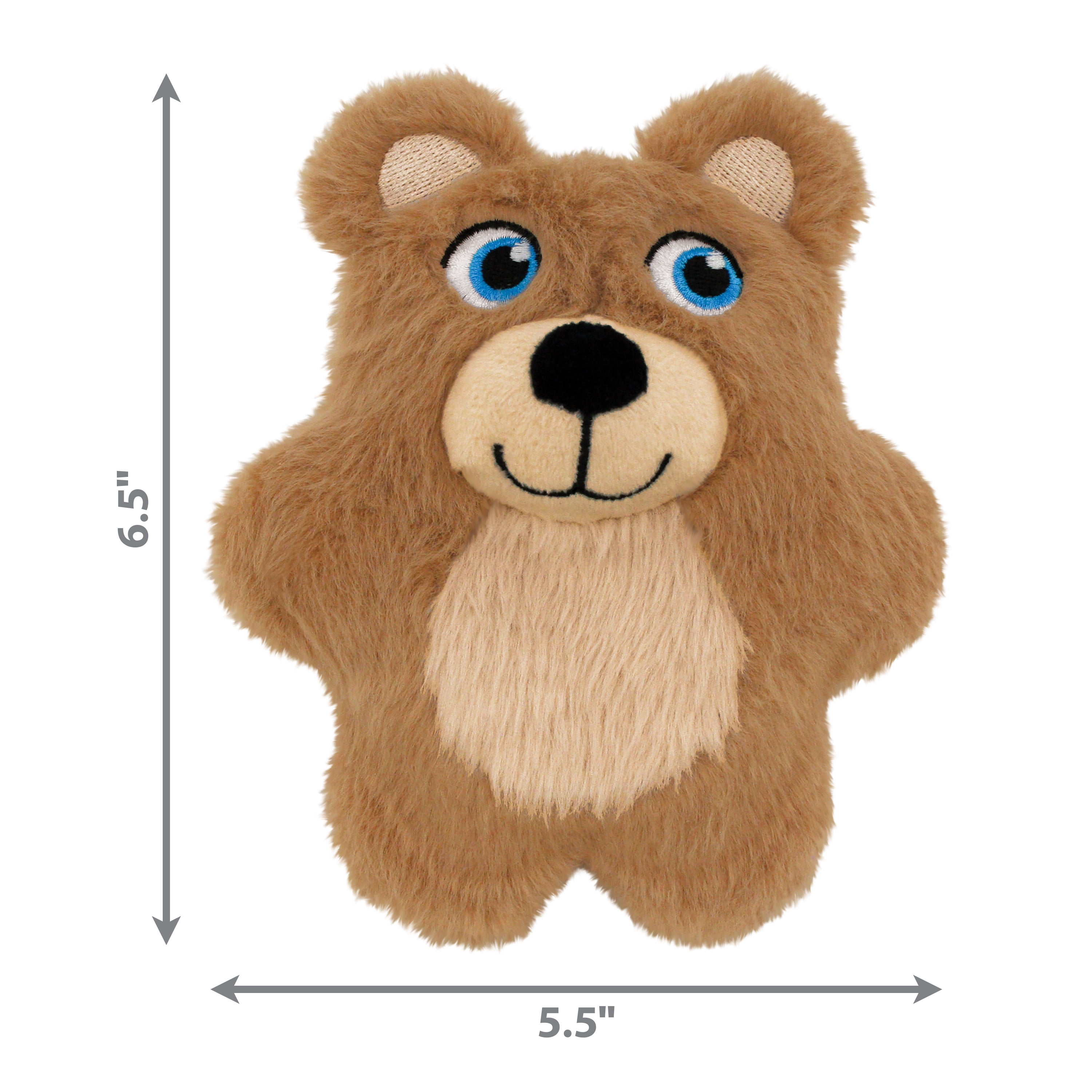 KONG® Snuzzles Kiddo Plush Squeaker Dog Toy, Teddy Bear, Small